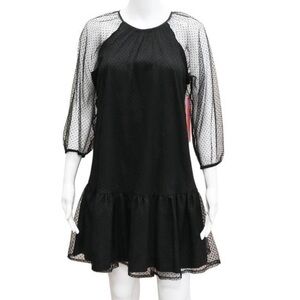 LDT | Black Polka Dot Dress Size: 6